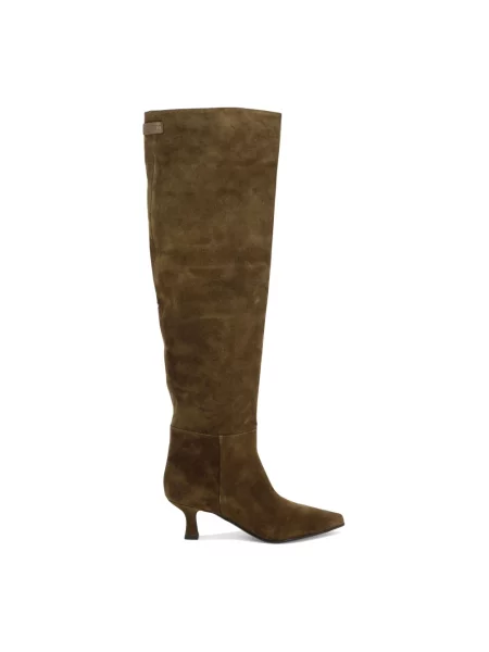 Buty do kostki 3juin skórzane brązowe