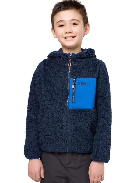 Jack Wolfskin Dětská mikina ICE CURL HOOD