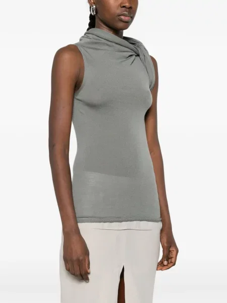 Top Rick Owens fără mâneci gri