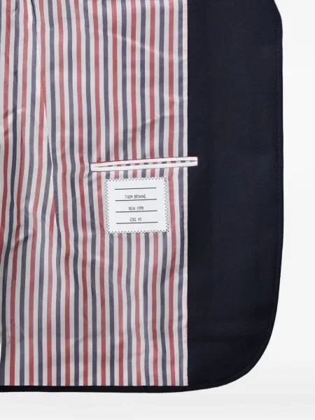Sacou Thom Browne din țesătură twill albastru