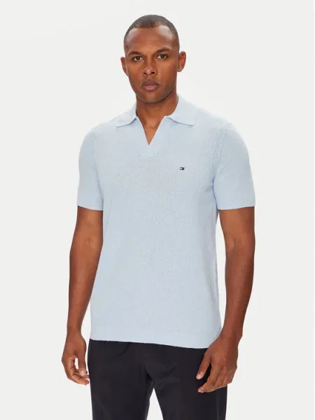 Tommy Hilfiger Tricou polo celest albastru