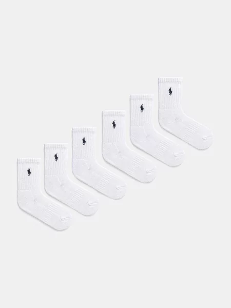 Vysoké detské ponožky Polo Ralph Lauren biela