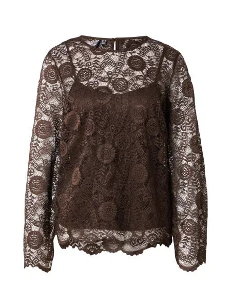 PIECES Tricou PCOLLINE închis maro