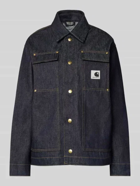 Kurtka jeansowa o kroju regular fit z naszywką z logo model ‘Arctic’ Carhartt Work In Progress granatowa