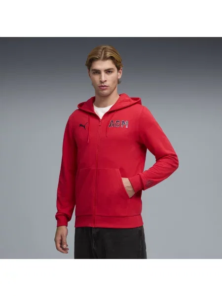 PUMA kurtka dresowa z kapturem AC Milan FtblCulture Akcesoria S czerwony