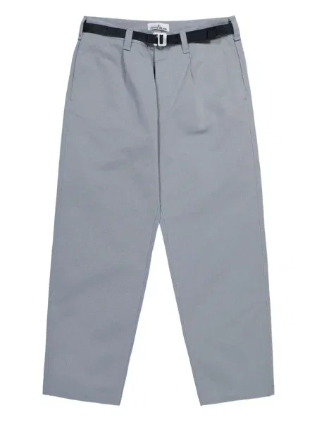 Plisované kalhoty Stone Island s kamínky modré