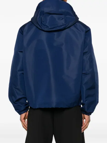 Geacă de vânt Givenchy cu glugă albastru
