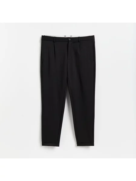Reserved Chino slim fit nadrág fekete
