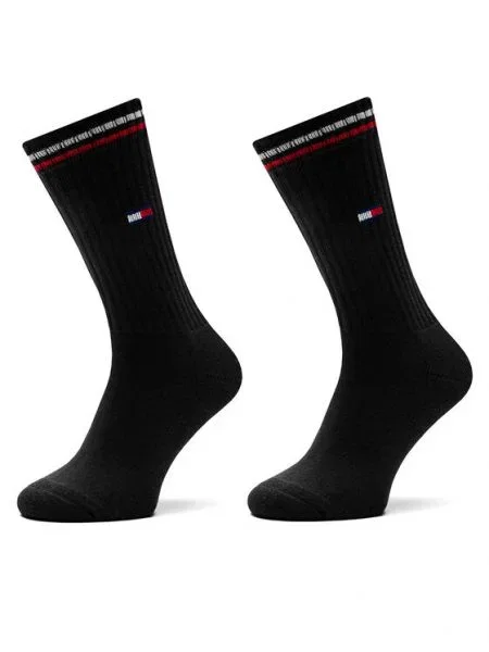 TOMMY HILFIGER Zokni tengerészkék / vérvörös / fekete fehér