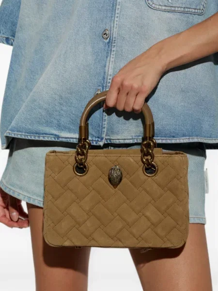 Geantă shopper Kurt Geiger London maro