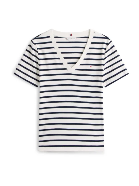 TOMMY HILFIGER Tricou CODY albastru marin alb