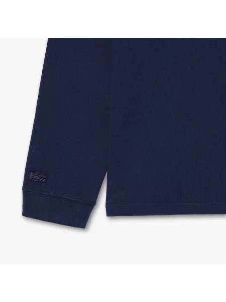 Lacoste Oryginalna Koszulka Polo Z Długim Rękawem granatowa