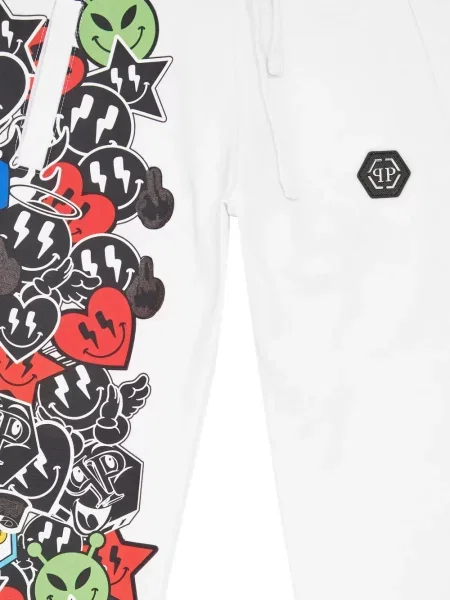 Spodnie dziecięce Philipp Plein białe
