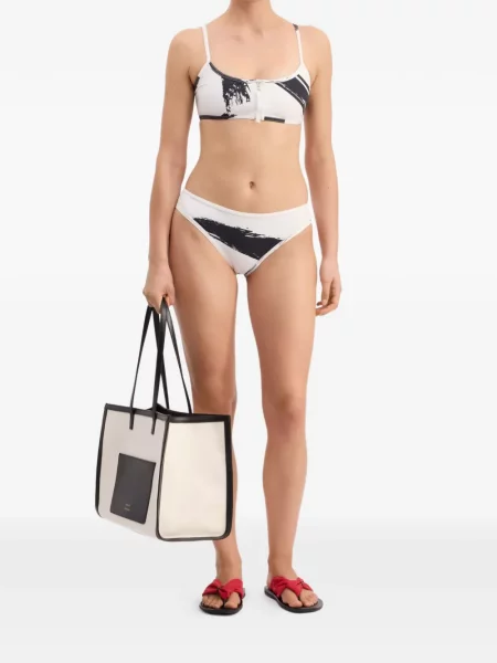 Bikini Loulou De Saison cu imagine alb
