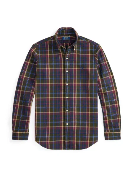 Polo Ralph Lauren Cămașă / albastru închis / oliv / mov zmeură bej
