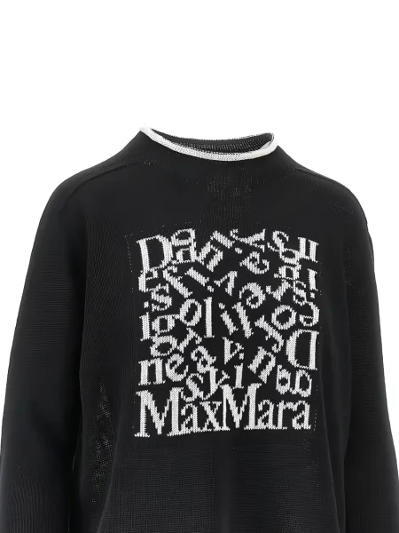 Pulover 's Max Mara cu autograf negru