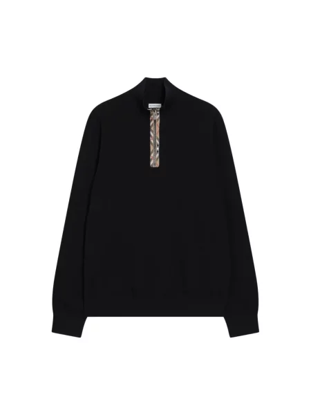 Sweter Burberry czarny