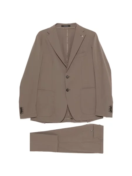 Oblekový oblek Tagliatore s klopou hnědý