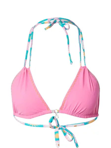 Banana Moon Sutien costum de baie verde jad / portocaliu / roz alb