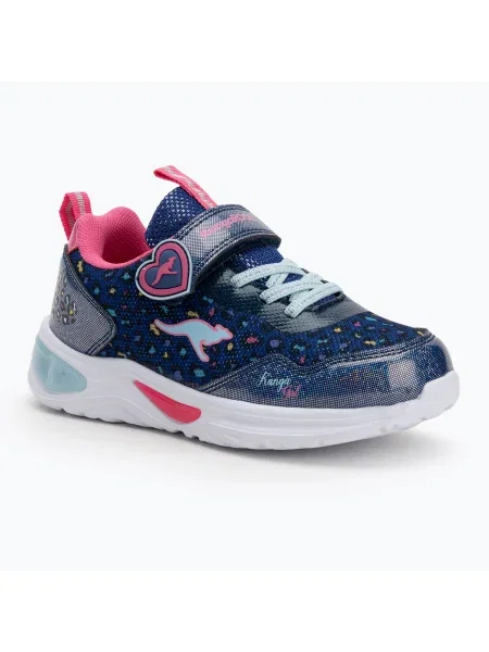 Pantofi pentru copii KangaROOS K-SLG Beauty EV navy/daisy pink roz