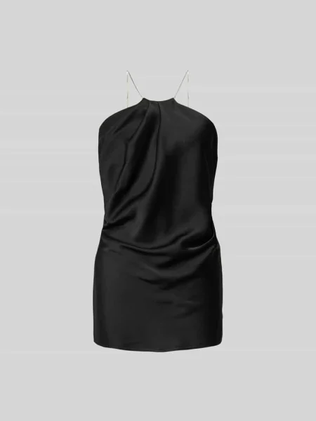 Satynowy top Victoria Beckham czarny