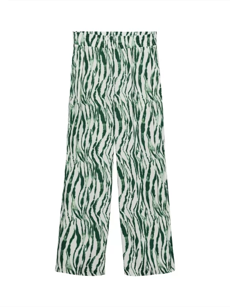 VERO MODA Pantaloni VMCHERIE verde închis / murdar alb