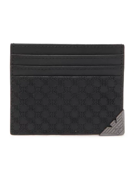 Portfel Emporio Armani skórzany czarny