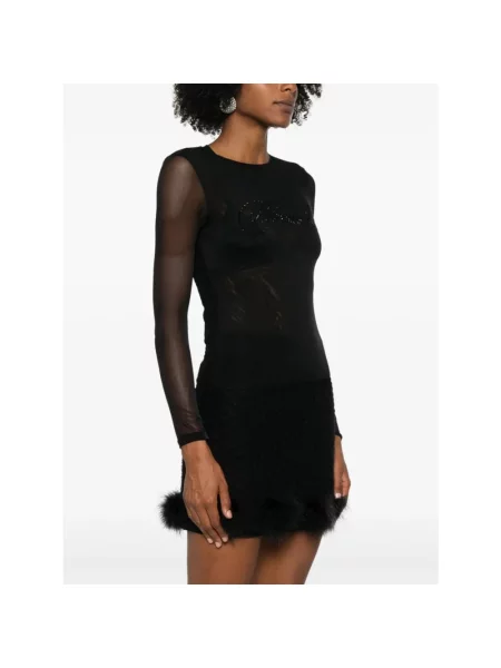 Dzianinowa bluzka Blumarine czarna