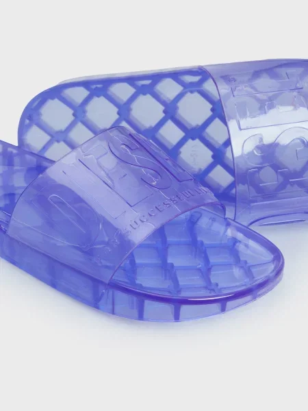 Шльопанці Diesel фіолетові