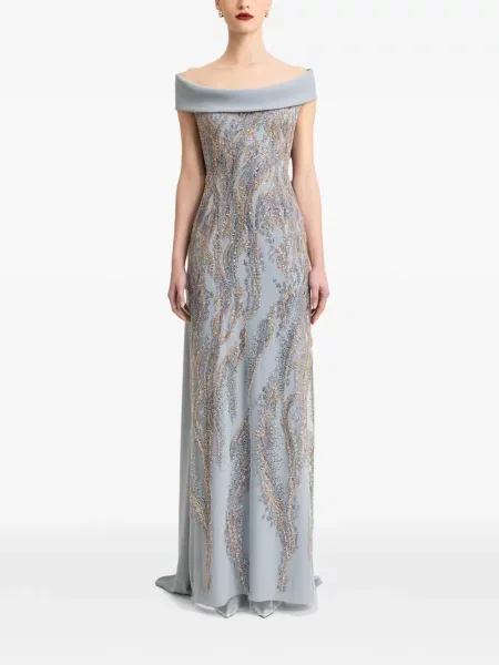 Rochie Gemy Maalouf cu paiete gri