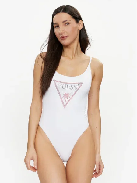 Guess Бански костюм бял