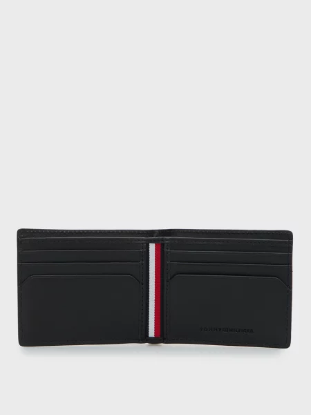 Кожаный кошелек Tommy Hilfiger черный