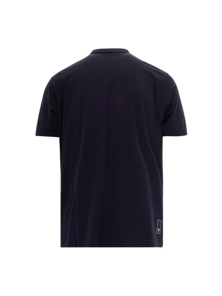 Koszulka polo Emporio Armani z krótkim rękawem niebieska
