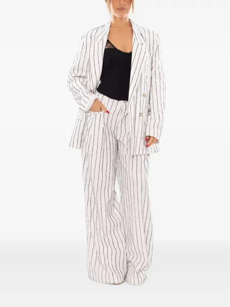 Pantaloni White Sand alb