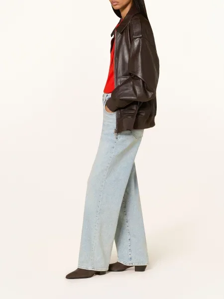 7 For All Mankind Rovné Džíny Stovepipe ghost blue modré