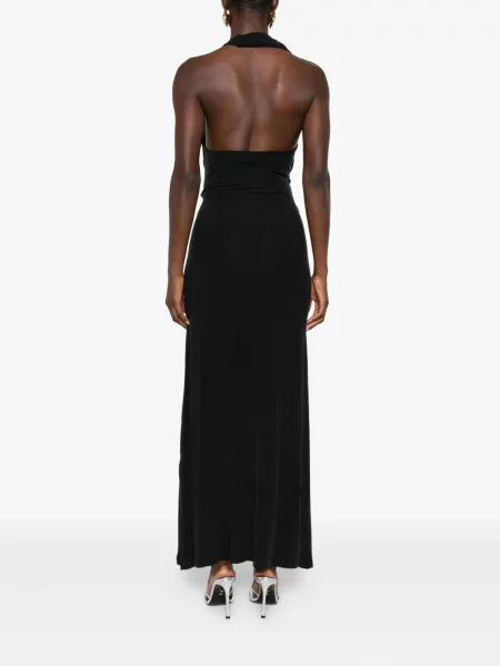 Rochie Aya Muse cu gât halter de costum albastru