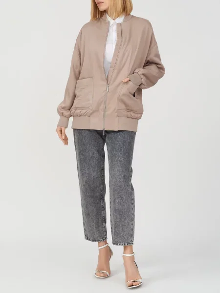 Бомбер Armani Exchange бежевий