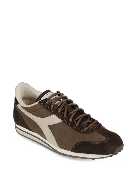 Sneakerși Diadora cu broderie maro