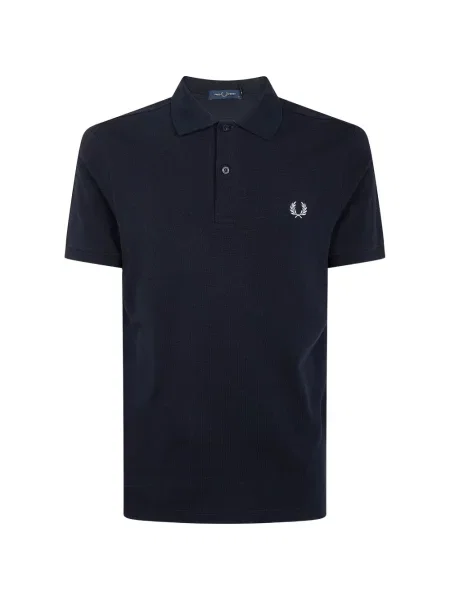 Tricou polo Fred Perry cu autograf albastru