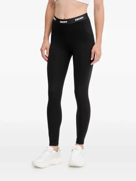 Leggings Dkny cu autograf negru