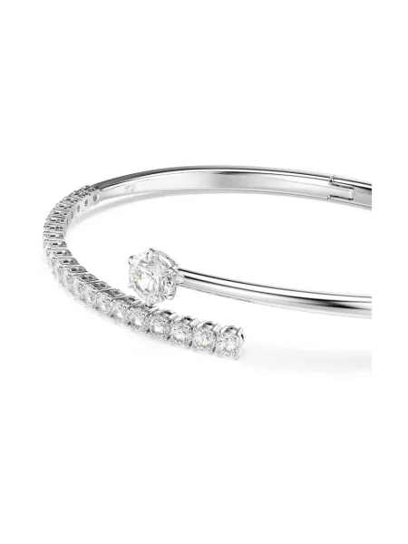 Swarovski bransoletka metalowa z cyrkonią MATRIX biała
