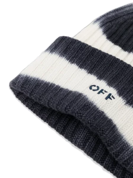 Πλεκτός σκούφος Off-white γραβάτες λευκό