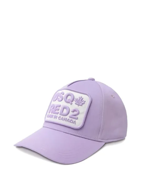 Czapka z daszkiem dziecięca Dsquared2 fioletowa