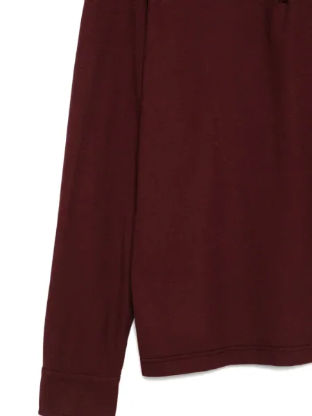 Lung tricou polo Aspesi roșu