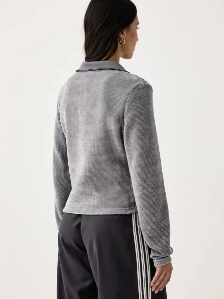 Adidas Originals жилетка дамска Chenille Zip Up сиво