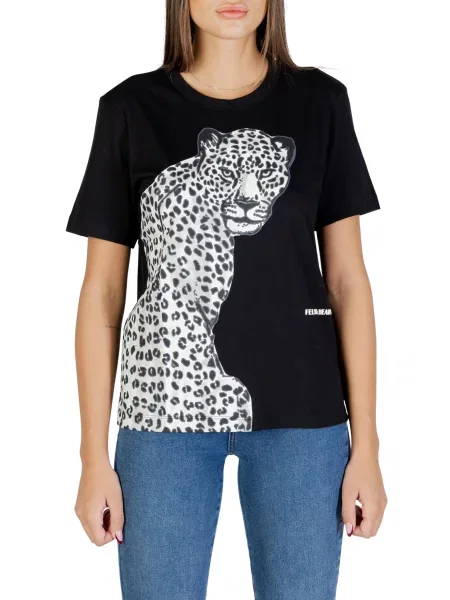 Majica Colcci s potiskom z leopardjim vzorcem črna