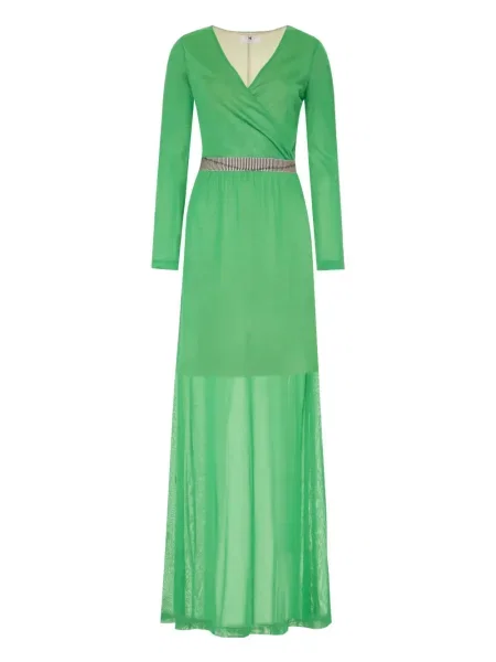 Rochie maxi Missoni tricotate lungă de costum verde
