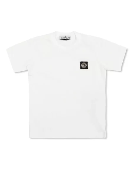 Koszulka dziecięca Stone Island biała