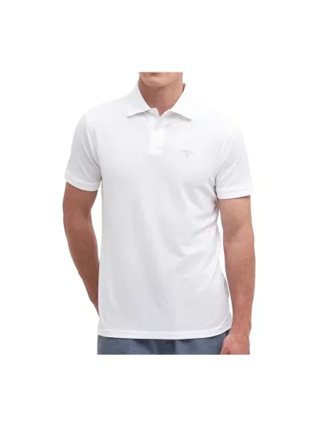 Lekka koszulka polo Barbour biała