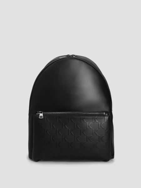 Кожаный повседневный рюкзак Karl Lagerfeld черный